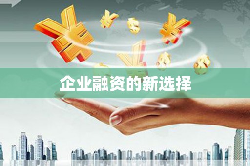 金山企业融资的新选择