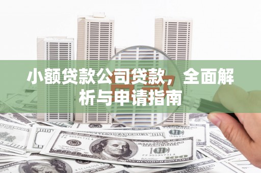 金山小额贷款公司贷款，全面解析与申请指南