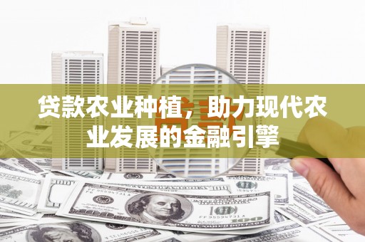 金山贷款农业种植，助力现代农业发展的金融引擎