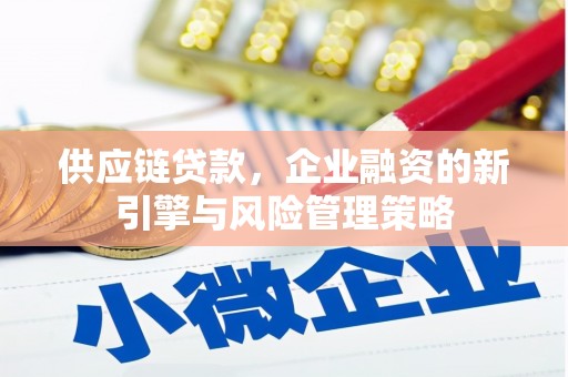 金山供应链贷款，企业融资的新引擎与风险管理策略
