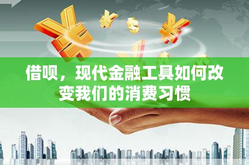 金山借呗，现代金融工具如何改变我们的消费习惯