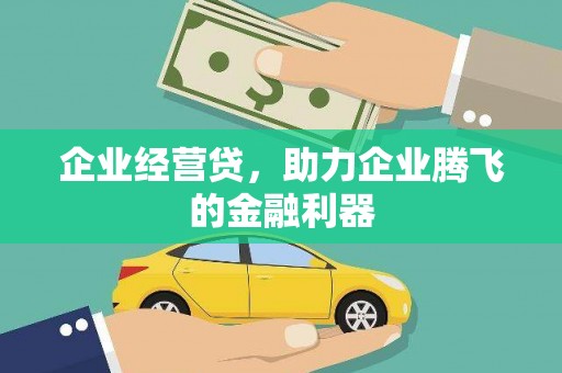 金山企业经营贷，助力企业腾飞的金融利器
