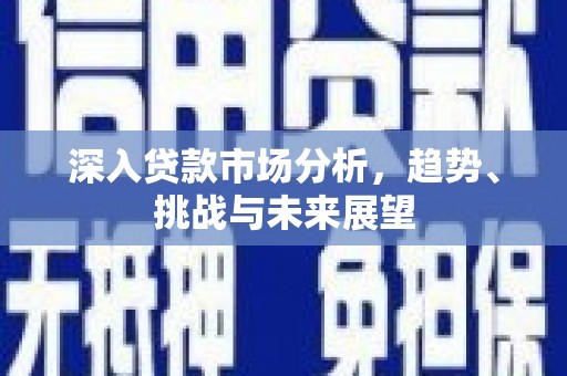 金山深入贷款市场分析，趋势、挑战与未来展望