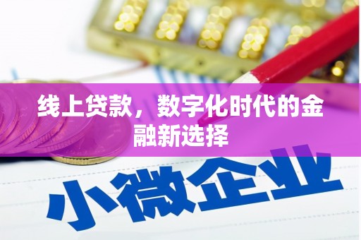 金山线上贷款，数字化时代的金融新选择
