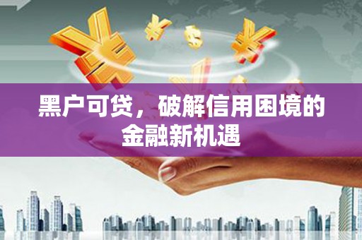 金山黑户可贷，破解信用困境的金融新机遇