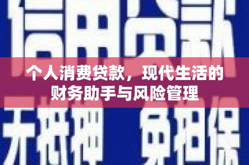 金山个人消费贷款，现代生活的财务助手与风险管理