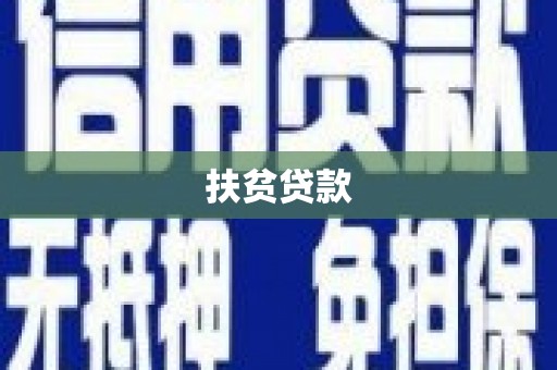 金山扶贫贷款